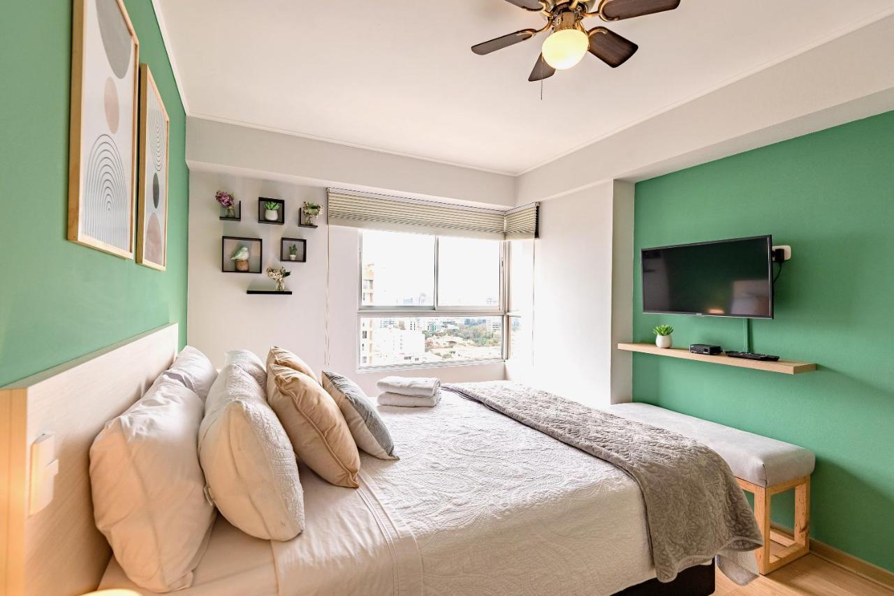 Alu Apartments - Limit With Miraflores Panoramic City View Lima Exteriör bild