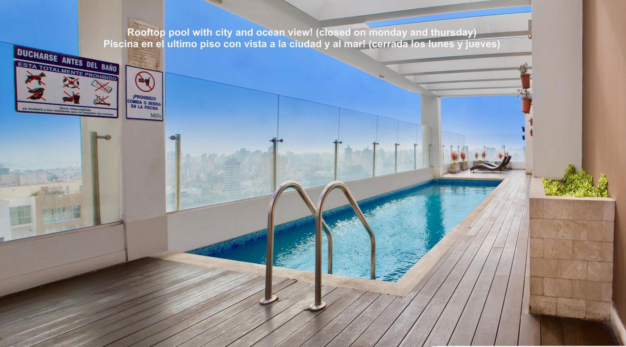 Alu Apartments - Limit With Miraflores Panoramic City View Lima Exteriör bild