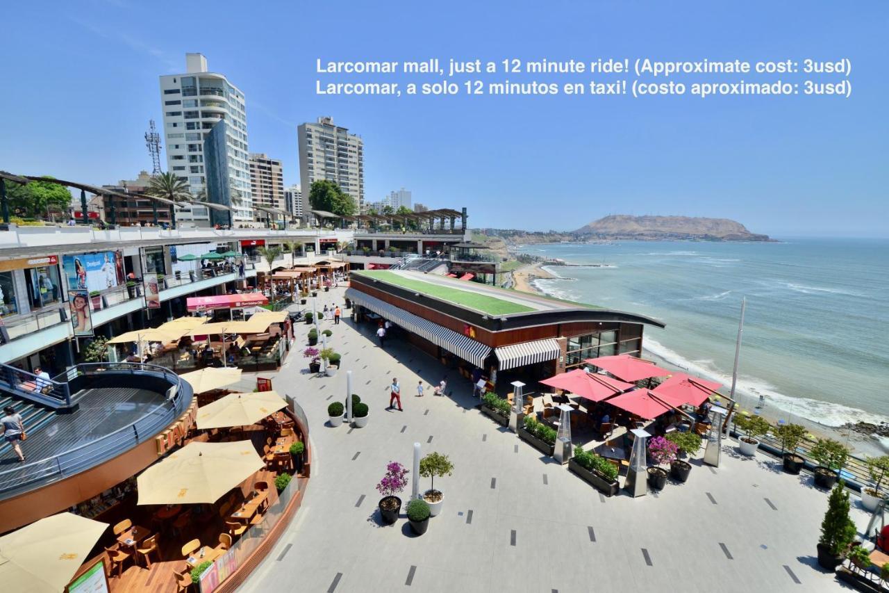 Alu Apartments - Limit With Miraflores Panoramic City View Lima Exteriör bild